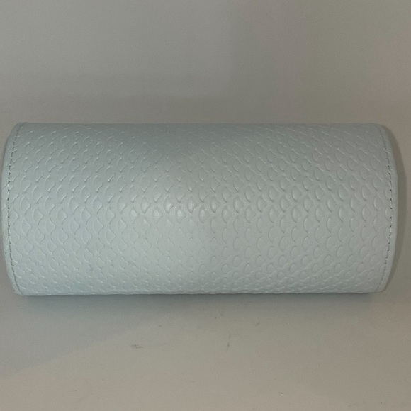 Soft Blue jewelry travel organizer cylinder Travel Clutch - Picture 3 of 7